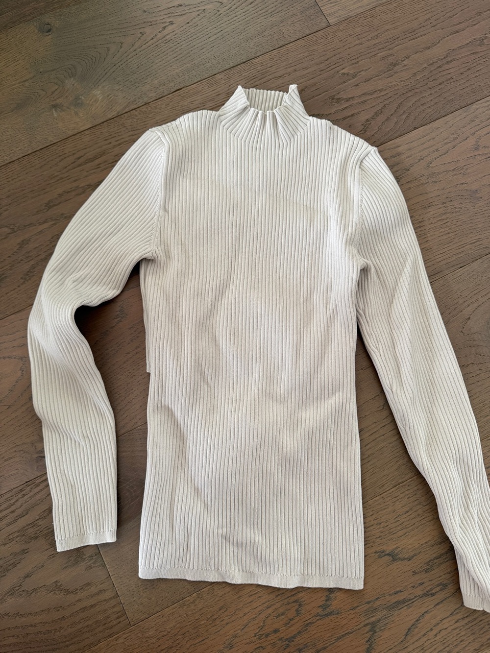 Babaton Ribbed Mock Neck Long Sleeve Top